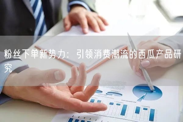 粉丝下单新势力：引领消费潮流的西瓜产品研究